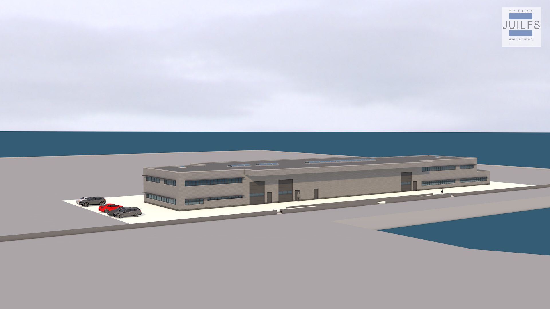 3D Ansicht des neuen Gebäudes